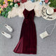Velvet Vintage Dress - Alamode By Akanksha