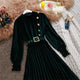Velour Miranda Dress - styled flat-lay shot, dark green - Miss Mosa By Akanksha