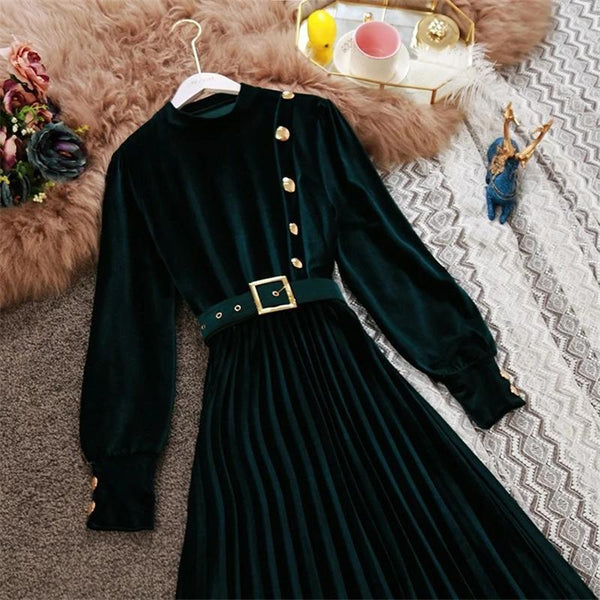 Velour Miranda Dress - Alamode By Akanksha