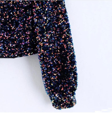 Velour Sequined Crops - Alamode By Akanksha