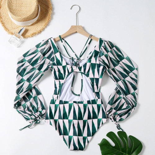 Vesta Luxury Swimsuit In Dark Green