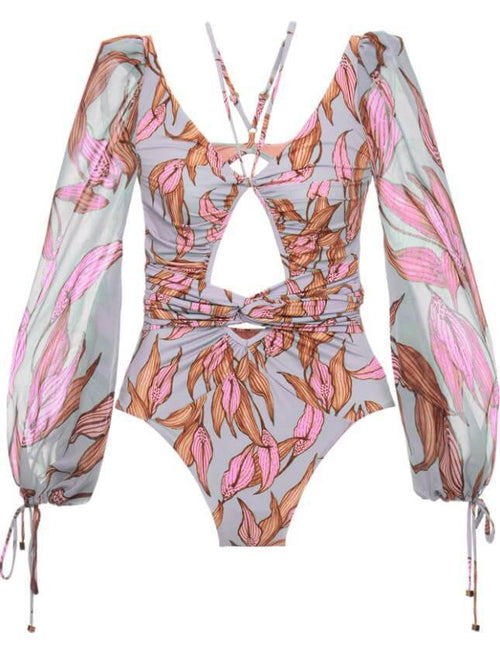 Vienna Luxury Swimsuit In Grey