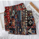 Vintage Tesla Embroidered Skirt - flat-lay product shot, multicolour - Miss Mosa By Akanksha