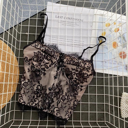 Black - Hillary Mesh Blouse