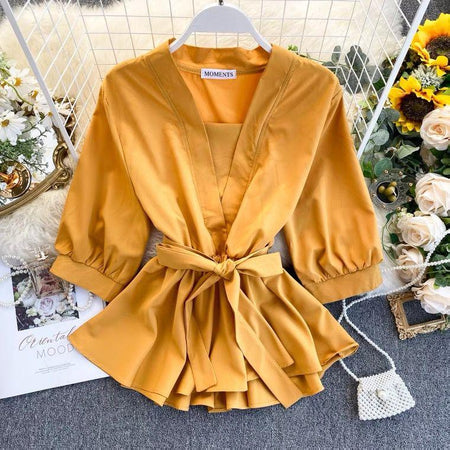 Yellow - Polly Statement Top