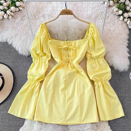 Yellow - Caroline Statement Dress