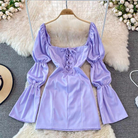 Purple - Caroline Statement Dress
