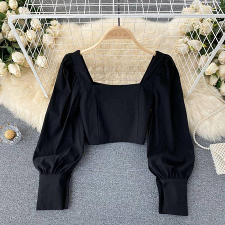Black - Linda Statement Blouse