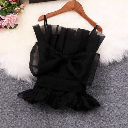 Black - Henna Statement Blouse