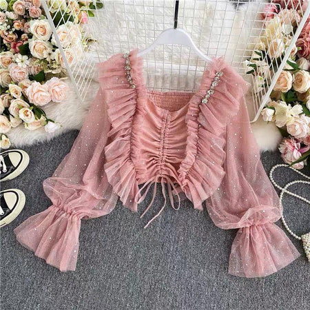 Peach - Belle Formal Blouse