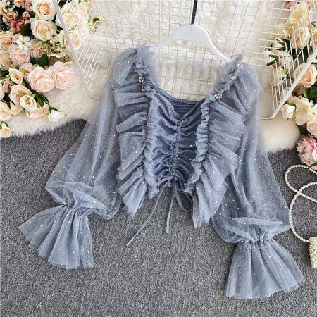 Blue - Belle Formal Blouse