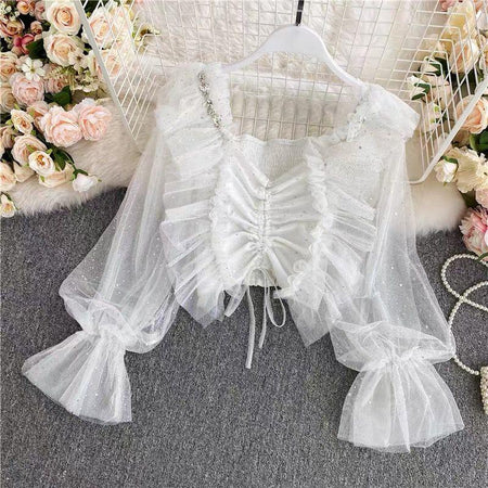White - Belle Formal Blouse