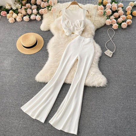 White - Tabby Coord Set
