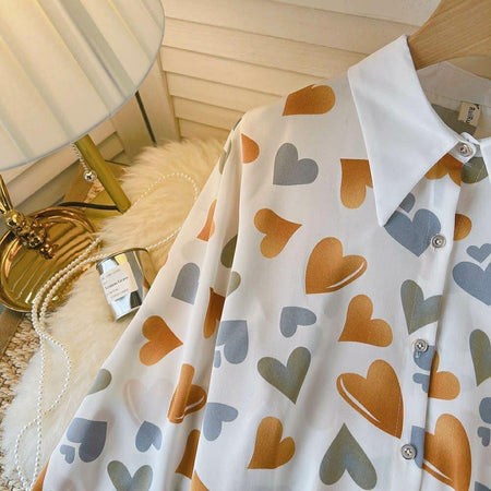 Martha Hearts Blouse - Alamode By Akanksha