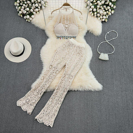 Beige - Roderno Resortwear Set