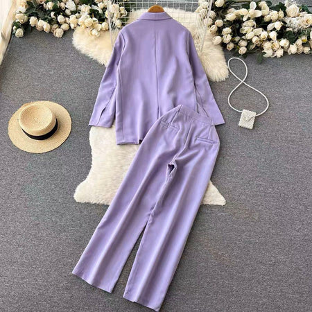 Lilac Statement Suit Set - Alamode By Akanksha