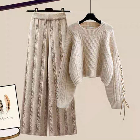 Beige - Sailor Two Piece Coord Set