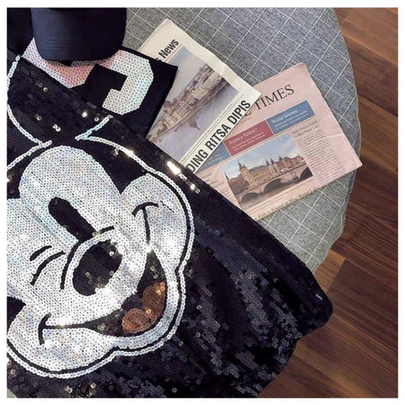 Yati Oversized Shirt Dress In Black - styled flat-lay shot, black - Miss Mosa By Akanksha