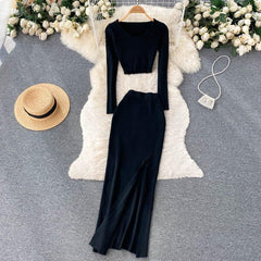 Zuri Statement Coord Set - styled flat-lay shot, black - Miss Mosa By Akanksha
