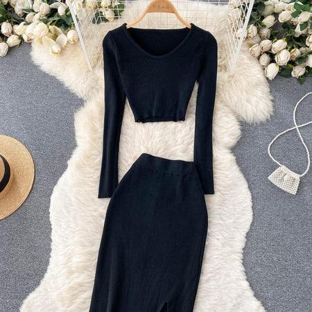Zuri Statement Coord Set - styled flat-lay shot, black - Miss Mosa By Akanksha