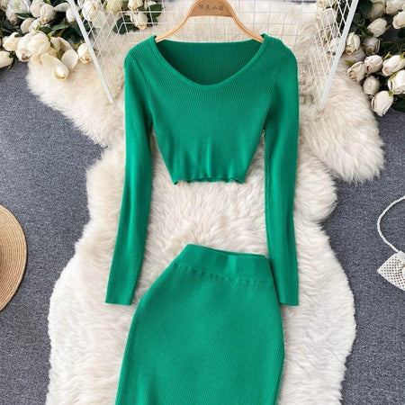 Zuri Statement Coord Set - styled flat-lay shot, green - Miss Mosa By Akanksha