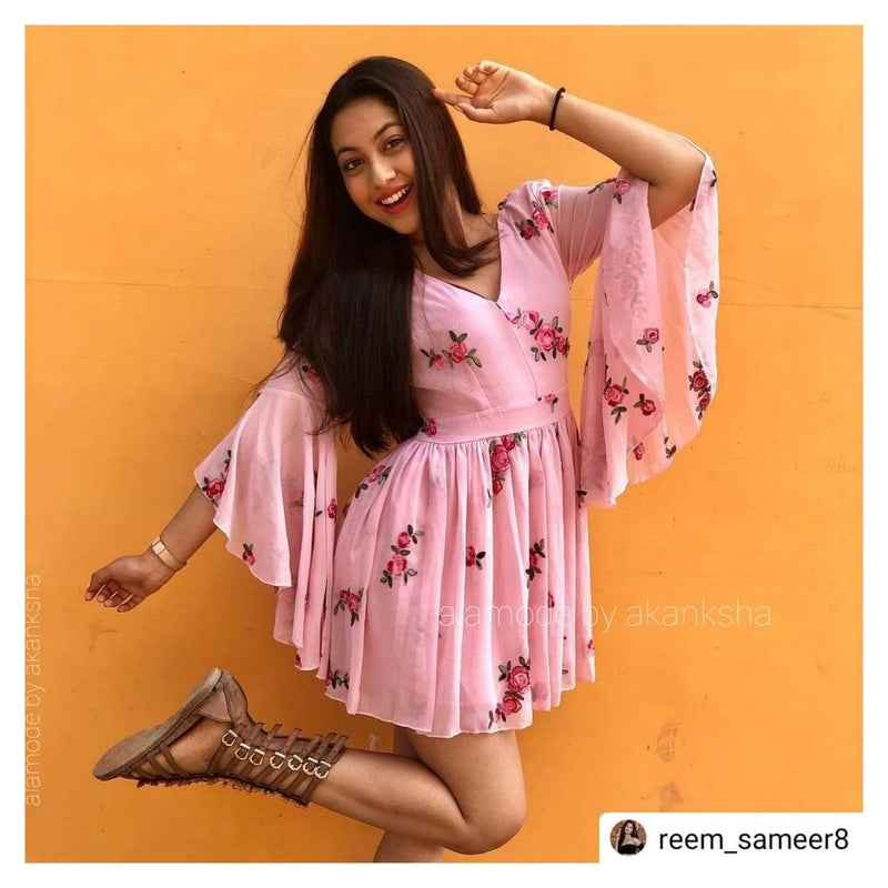 Blush Pink Angeline Dress - Alamode By Akanksha