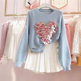 Heart Embellished Sweaters - Alamode By Akanksha