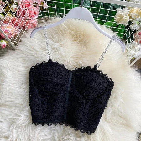 Black - Molly Bustier Tops