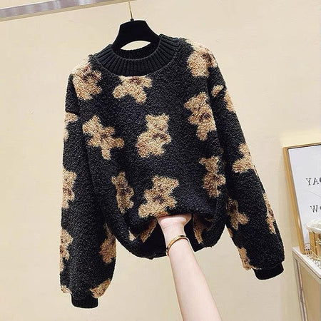 Black - Lavour Teddy Sweaters