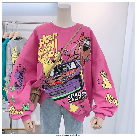 Pink - Quirky Cute Sweatshirt - Luxury Collection
