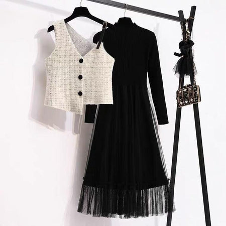 Leister Dress and Cape - Alamode By Akanksha
