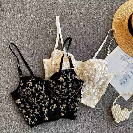 Misto Embroidered Bustier - Alamode By Akanksha