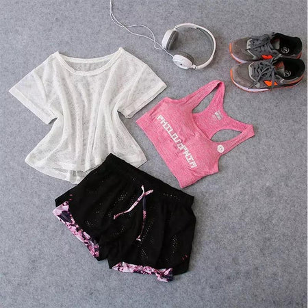 Pink Pattern 3 Piece Set - Gymwear 3 Piece Set