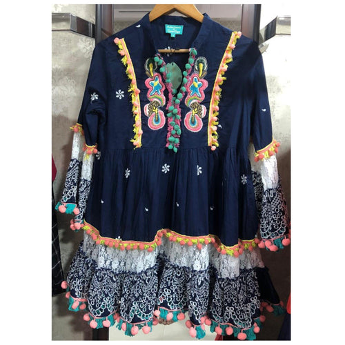 Ray Hue Tassel Dress - Alamode By Akanksha