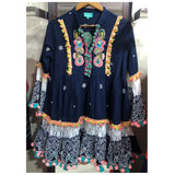 Ray Hue Tassel Dress - Alamode By Akanksha