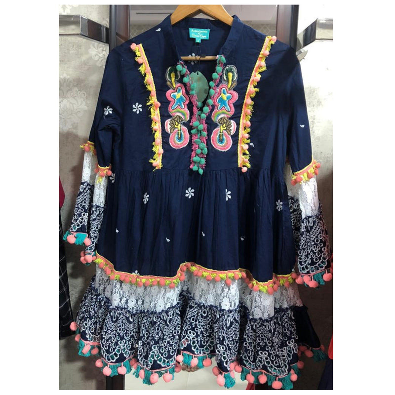 Ray Hue Tassel Dress - Alamode By Akanksha