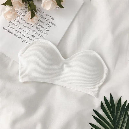 White - Trexy Strapless Bralette
