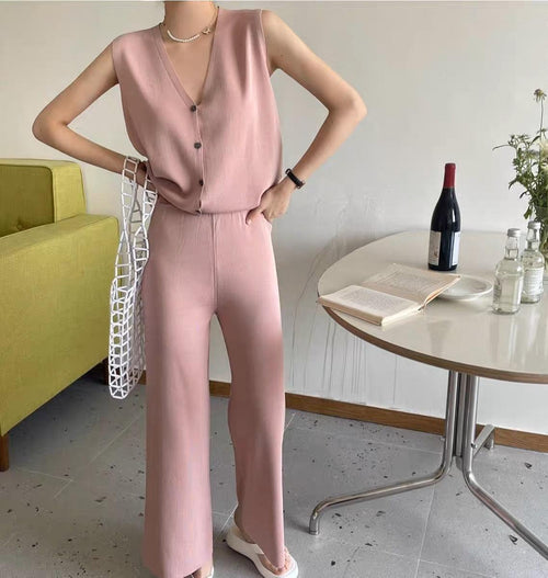 Jemmy Ribbed Coord Set - Alamode By Akanksha