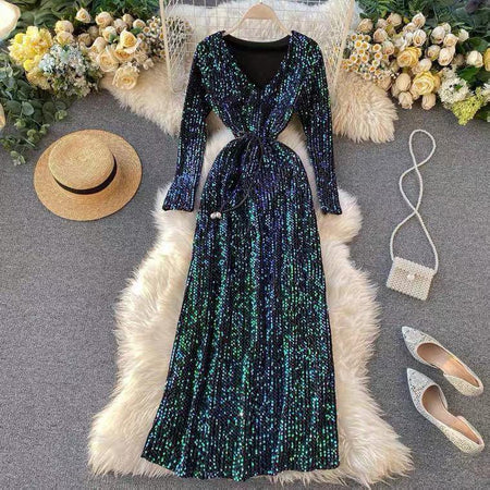 Code 1 - Gaga Sequined Party Dress