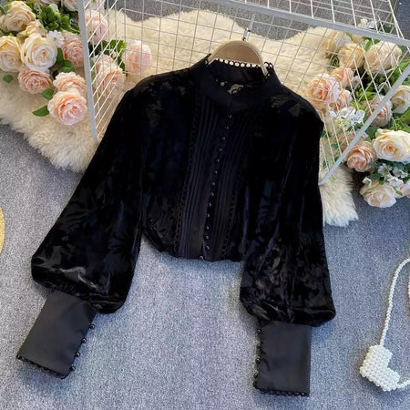 Black - Soley Perspective Blouse