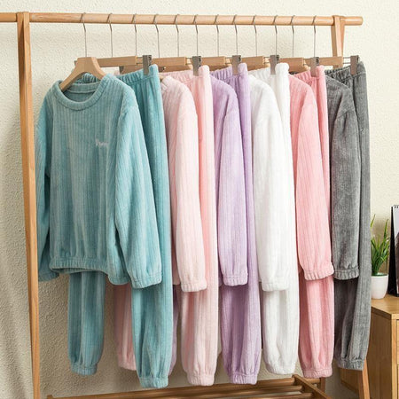 Pesto Fleece Nightsuit - Alamode By Akanksha