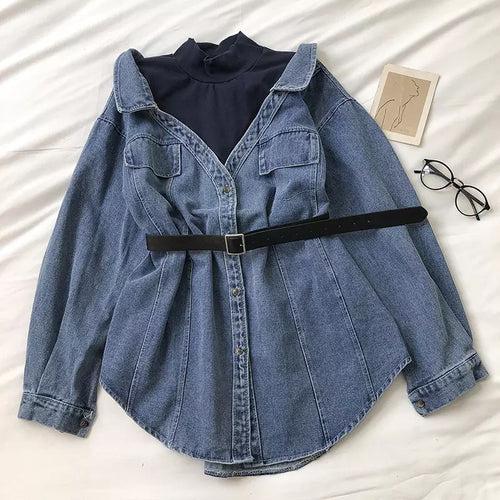 Derby Denim Shirt Dress - Alamode By Akanksha