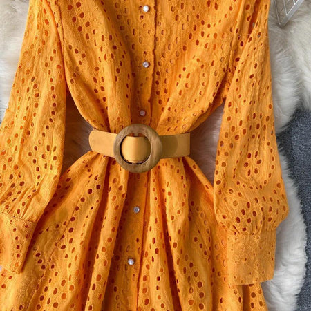 Gloria Dress with Belt - Alamode By Akanksha