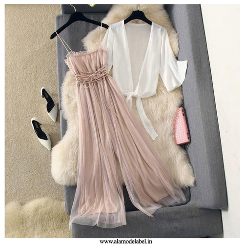 Soneya Jumpsuit with Cape - Alamode By Akanksha