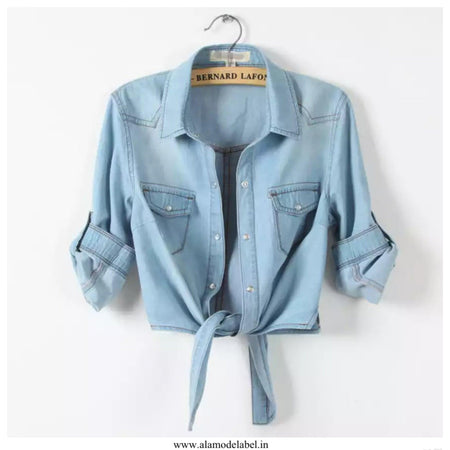 Light Blue - Luxury Denim Crops