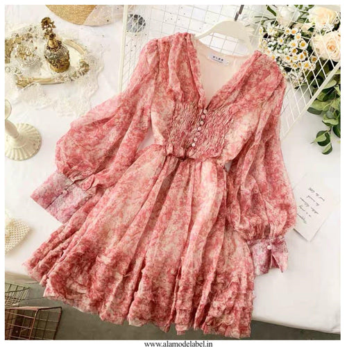 Tennah Floral Dress - Alamode By Akanksha