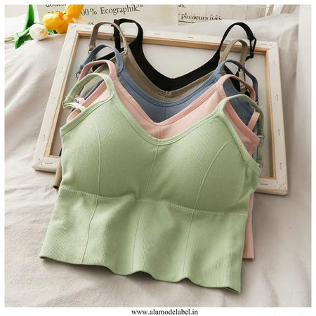 Blue - Terry Summer Cami Tops