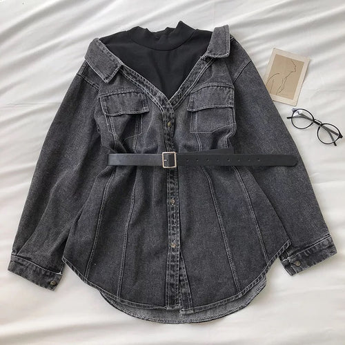 Derby Denim Shirt Dress - Alamode By Akanksha