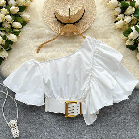 Porto Belted Blouse - Alamode By Akanksha