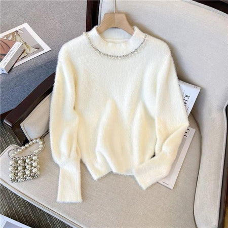 White - Carl Holiday Sweaters